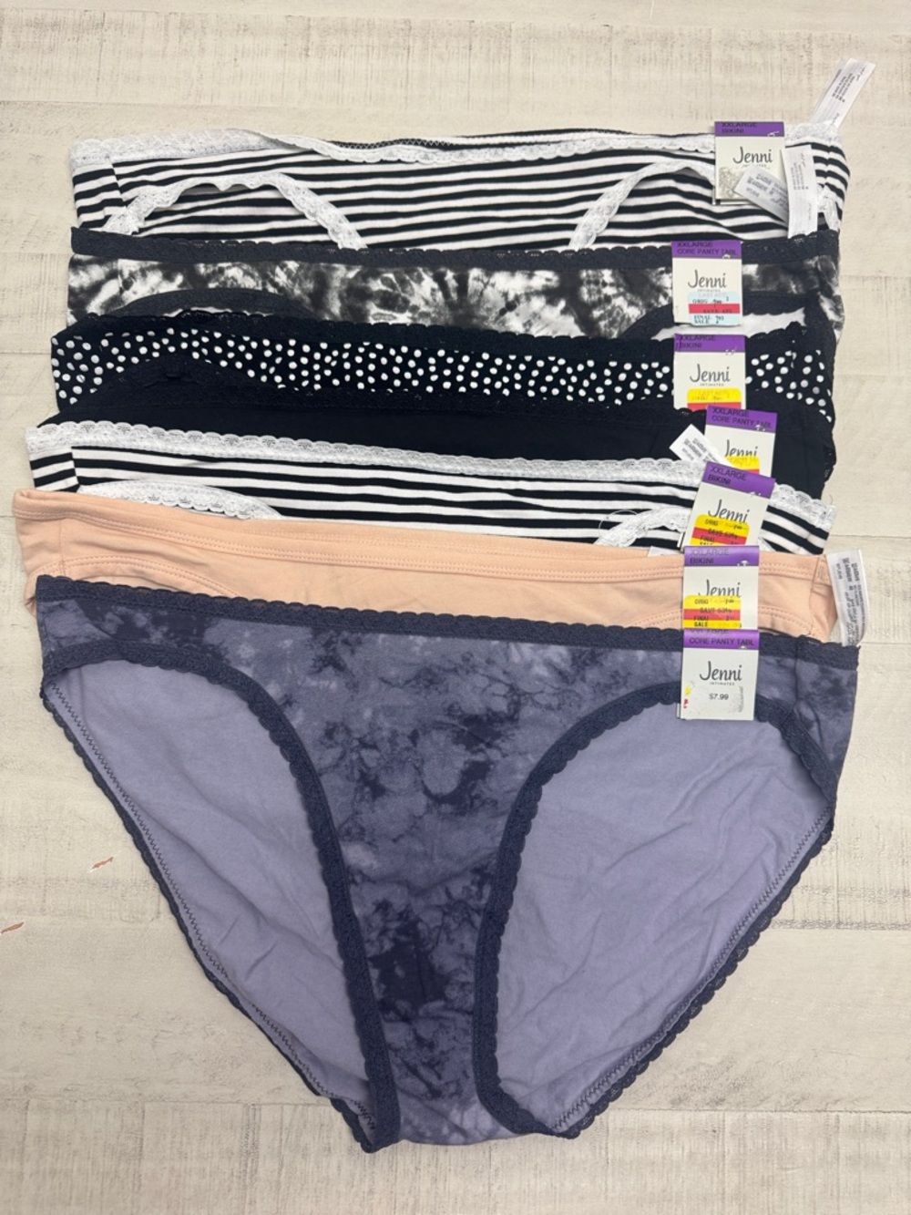 Jenni 7- Pack Cotton Underwear Women's Panties NWT Size XXL